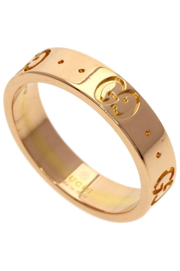 Pre-Owned Gucci Icon #8 Ring, 18K Pink Gold, Women's GUCCI