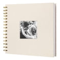 thumbnail image 2 of Clearance Under $7, 1 Pack 8-Inch Linen Photo Album, DIY Blank Scrapbook, Memory Book with Front Window for Wedding, Travel & Family Photos, Cloth(B), 2 of 5
