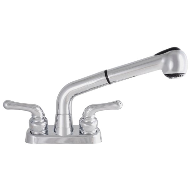 LDR LDR 012 52445CP Exquisite Two Handle PullOut Laundry Faucet