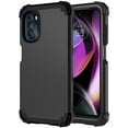 thumbnail image 2 of Dteck for Motorola Moto G 5G 2022 Case, Shockproof Heavy Duty Protection Soft Silicone Rubber Bumper+Hard Plastic Hybrid Protective Case for Motorola Moto G 5G (6.5" Display) 2022, Black, 2 of 8