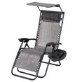 Meghna Folding Recliner Adjustable Lounge Chair Patio Headrest with
