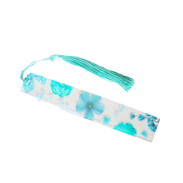 Injueey Marcapáginas hecho a mano transparente flor seca estudiante papelería útiles escolares marcapáginas para mujeres niños Type2 NO2