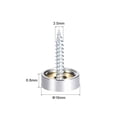 thumbnail image 2 of Tornillos de espejo de 16 mm con tapa decorativa, clavos de acero inoxidable pulido, paquete de 4, 2 of 5