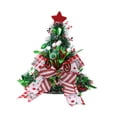 thumbnail image 2 of Sombrero para de Navidad Decorativo Adorno de Navidad Gorra Festiva para Decoración Sombrero con Lazo No Tejido Función Ornamentación Adecuado Lazo verde, 2 of 8