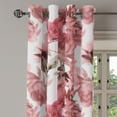 thumbnail image 3 of Ambesonne Vintage Grommet Curtain, Soft Tones Nostalgic Peony, 50"x108", Pastel Pink and Pale Rose, 3 of 5
