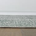 thumbnail image 3 of World Rug Gallery Contemporary Flowers Weather Resistant Reversible Indoor/Outdoor Area Rug - Green 2'x7', 3 of 8