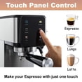thumbnail image 3 of 20 Bar Dual Boiler Espresso Machine Touch Control Coffee Maker with Milk Frother, 3 of 8