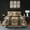 Brown, variant on Nanshing Prince Elegant 7 Piece Medallion Comforter Set Queen