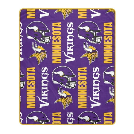 Pegasus Minnesota Vikings 50" x 60" Homefield Stacked Logos Ultra Soft Blanket