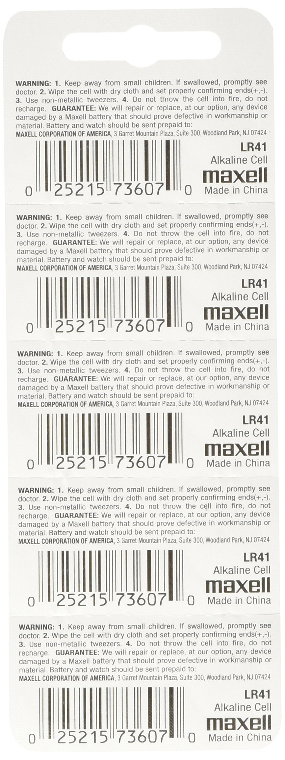 50 Pack Maxell LR41 AG3 192 button cell battery "NEW HOLOGRAM PACKAGE 0%Hg Mercury Free" "