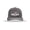 Charcoal/White, variant on Men's Patriotic USA Flag Filled Bull Skull 250th Anniversary of America Embroidered Mesh Back Trucker Hat-Black/Red/White