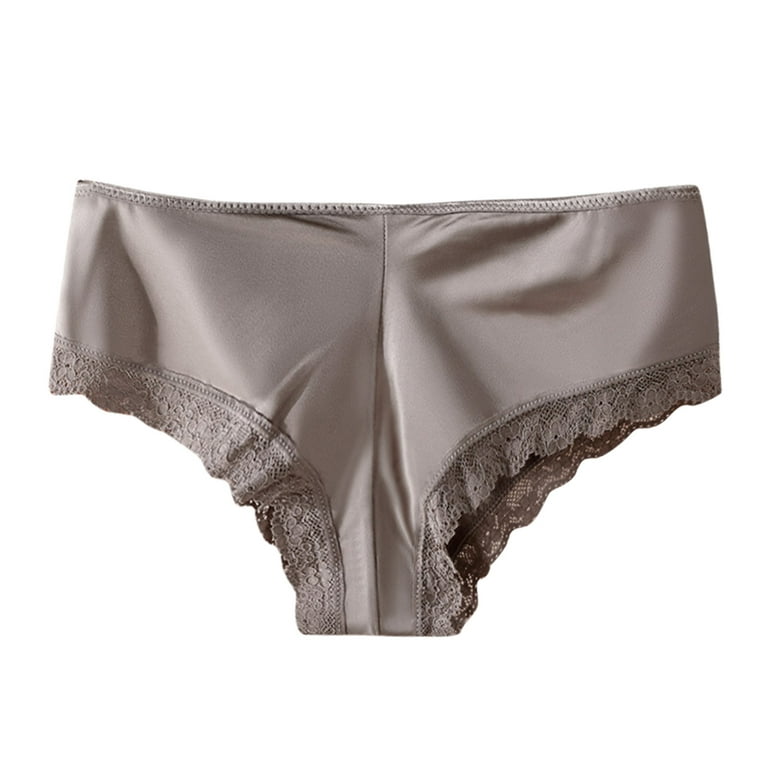 TAIAOJING Women's Underwear Briefs - 6 Pack Underwear Cotton Bikini Panties  Lace Soft Hipster Panty Ladies Stretch Full Briefs 
