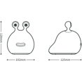 thumbnail image 4 of Lindo Slug Night Light-Silicona Slug Pet Kindergarten Cambio de Color LED Decorativo Con Luz de Sueño Sensor Táctil Caliente y USB Carga Translúcida Blanco Regalo Ideas. Feliz Sencillez, 4 of 5