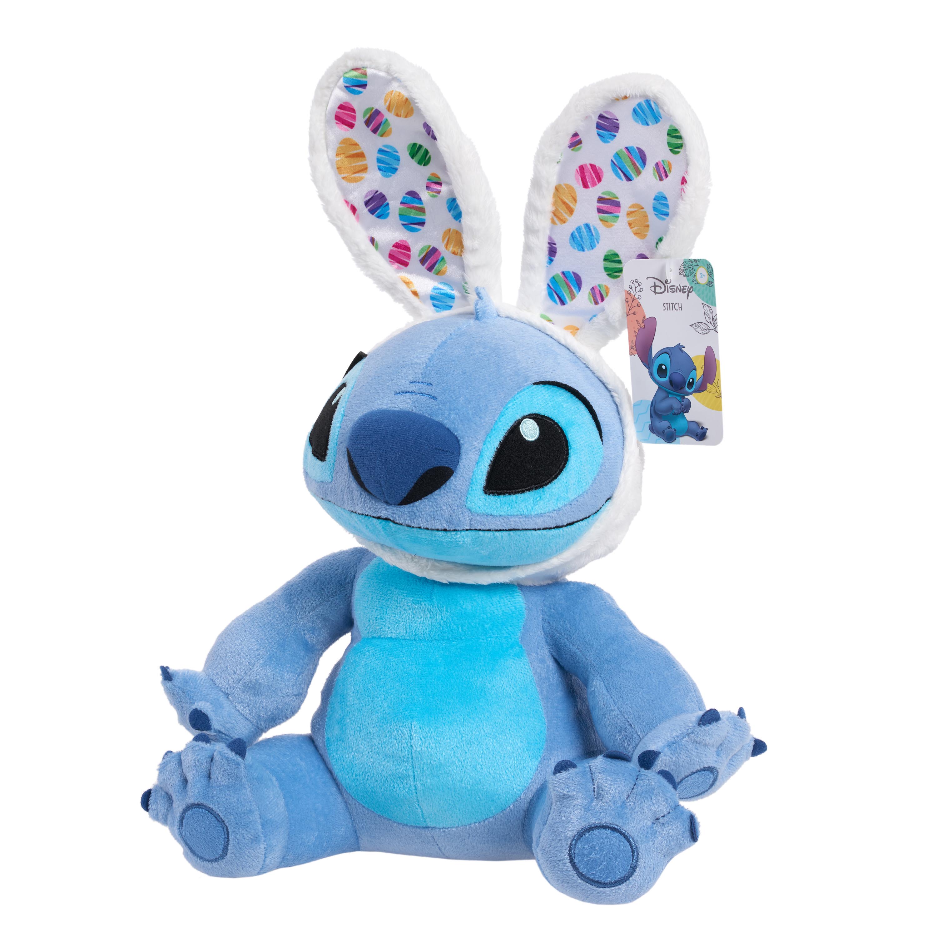 Disney Seasonal Stitch Large 10.5-Inch Plush with Bunny Ears, Ages 3 +
