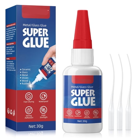 BANIRO Plastic Glue Repair Super Glue for Plastic Repair Model Acrylic Pla Toys Car Acrylic Abs Pvc Tube Diy Kits Vinyl Plastic Glue Repair Acrylic Glue 40G