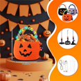 thumbnail image 3 of TAROFIIH Halloween Candy Gift Basketâ20x20 Cm Cotton-Woven Candy Basket, A Reusable Holiday Candy Storage Basket for Parties; Small Woven Basket, Ideal for Gift-Giving, 3 of 7