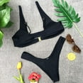 thumbnail image 5 of UAYOTSE Women's Halter Bikini Set Triangle Top String Swimwear Two Piece Swimsuits Cheeky Bathing Suit,Sizes XL, 5 of 6