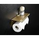 thumbnail image 3 of Double Toilet Paper Holder, With Shelf, Commercial Toilet Roll Dispenser, Wall Mounted, With Mobile Phone Storage Holder, Aluminum, Super Large Double, 3 of 3