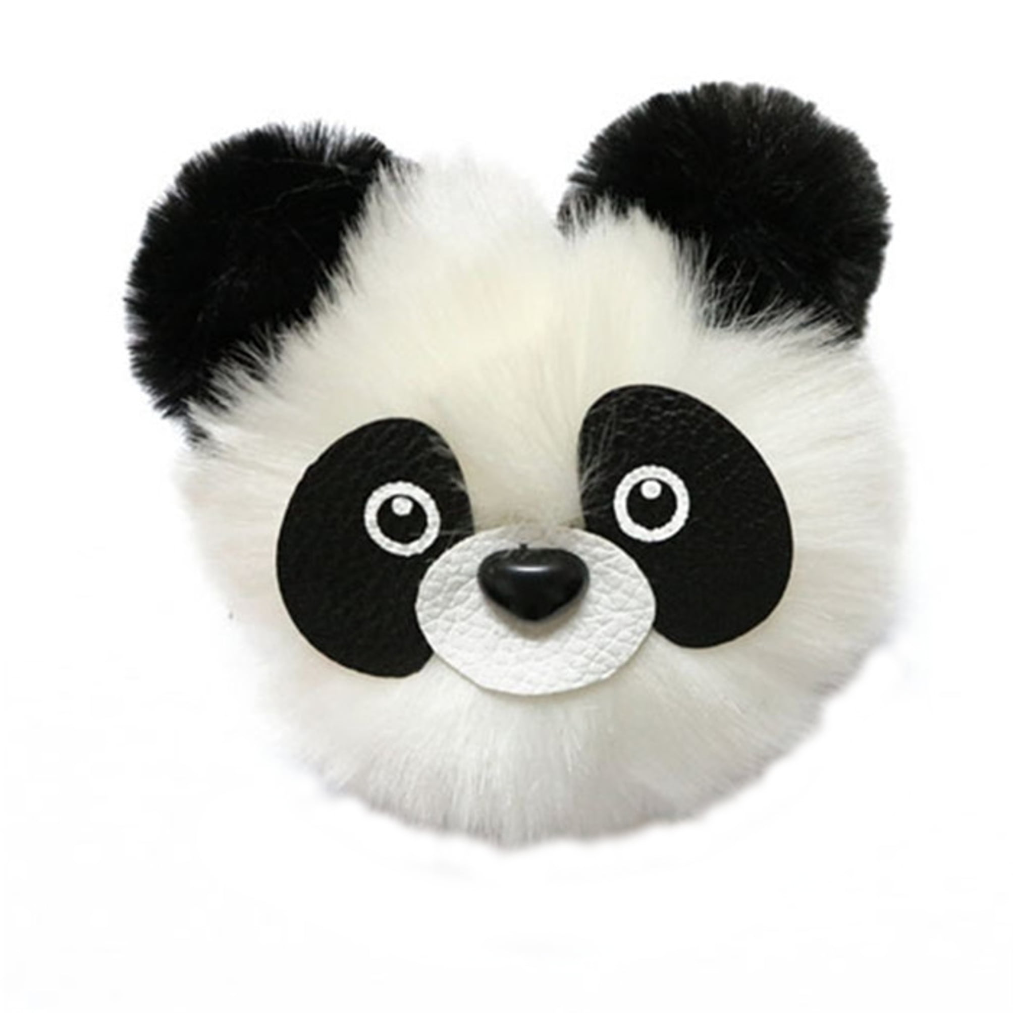 Plush Fluffy Panda Bear Keychain Black-And-White Panda Key Ring Toy-Panda-KC - Walmart.com