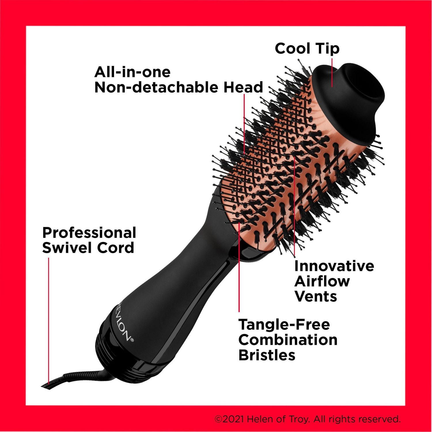 Revlon Salon One-Step Hair Dryer and Volumizer, Power of a dryer, volume of a styler