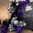 thumbnail image 3 of Kit de arco de globos ADOINBY morado/negro con 132 piezas para fiestas, 3 of 6