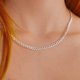 thumbnail image 2 of chane Largeur 5mm - Longueur 60cm Avec Chane Cubaine Facettes Para Hombre/Mujer, 2 of 5