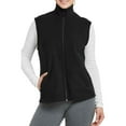 thumbnail image 4 of Women's Polar Fleece Zipper Vest Sleeveless Jacket, Black M, 1 Pack, 4 of 8