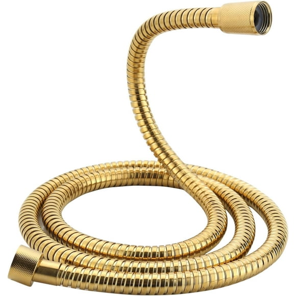 HWZWT Shower Hose Replacement for Grohe 28143000 59" Metal Longlife Shower Hose,Replacement Shower Hose Suitable for Use with Any GROHE Hand Shower,Durable Metal Construction (Gold) Gol