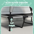 thumbnail image 6 of Elevated Dog Bed with UV Protection Canopy 42" x 30" Raised Outdoor Cooling Pet Cot with Washable Breathable Mesh & Carry Bag 66 LBS Capacity Light Gray, 6 of 10