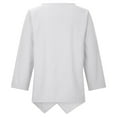 thumbnail image 5 of Clearance under 10.00 LYXSSBYX Womens Long Sleeve Dress Hot Sale Clearance Fashion Woman Long Sleeve Round Neck Solid Blouse Autumn Causal Pullover Tops, 5 of 7