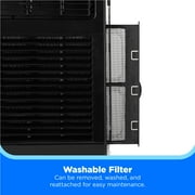 Midea 5,000 BTU Window Air Conditioner, Cools Up To 150 Sq Ft, 3 Cooling Modes, Comfortsense Remote, Black