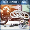 thumbnail image 2 of Anillos Centradores de Buje Unique Bargains, 65.1mm ID a 73.1mm OD, Anillos de Buje de Aleación de Aluminio para Ruedas de Vehículo, 4 Pcs, 2 of 6