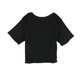 thumbnail image 2 of Treasure & Bond Womens Keyhole Basic T-Shirt black 1X, 2 of 2