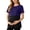 #1 Purple, variant on Women's Nursing Pajamas Double Layer Casual Maternity Tops Postpartum Breastfeeding Loungewear Easy Lift-Up Access