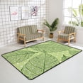 thumbnail image 4 of SKYSONIC Area Rug Green Leaves Mermaid Skins Nursery Rug Floor Mat Kids Playing Mat 5'x 3'3" (60 x 39 in) for Living Room Bedroom, 4 of 6