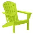 thumbnail image 6 of WestinTrends Dylan Outdoor Lounge Chairs Set of 2, 4 Pieces Seashell Adirondack Chairs with Ottoman Set, All Weather Poly Lumber Outdoor Patio Chairs Furniture Set, Lime Green, 6 of 10