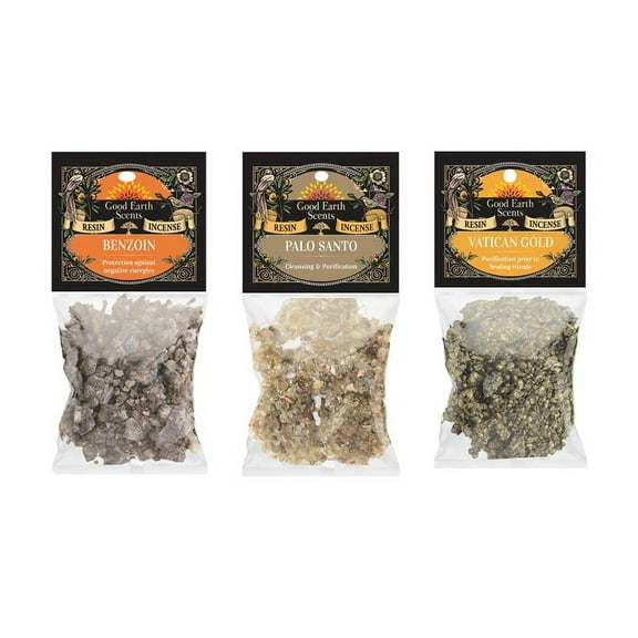 Soul Sticks Protection Blend 3 Packs 1 Ounce Resin Incense Set Natural Resin | DIY Smudge Cup
