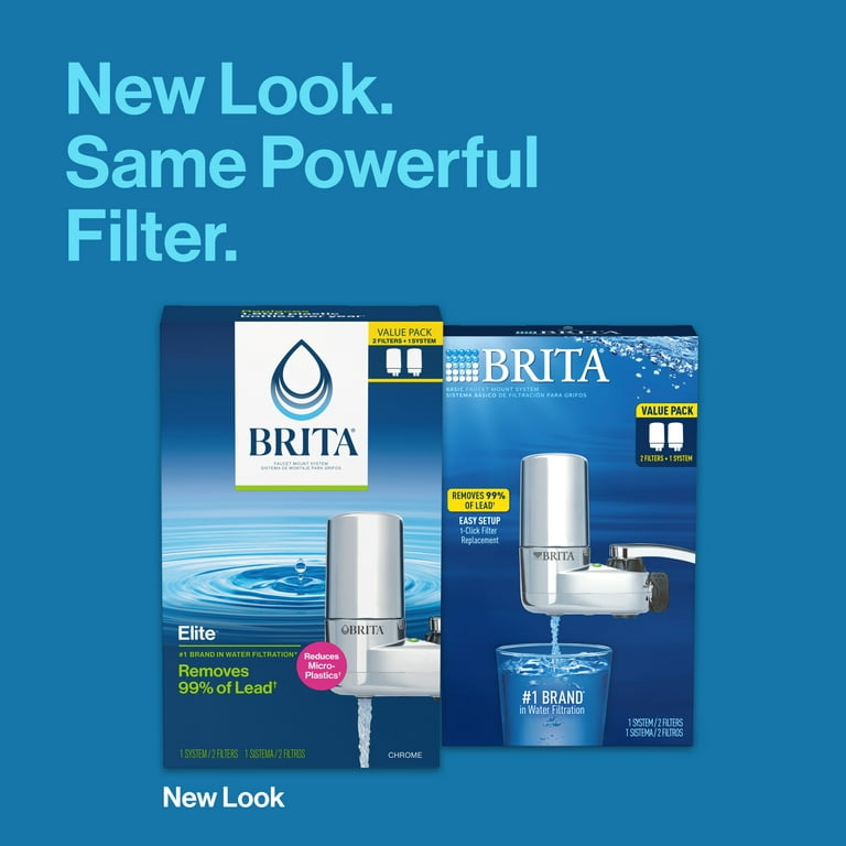 Reviews for Brita Faucet Mount Tap Water Filtration System in White, BPA  Free, Reduces Lead