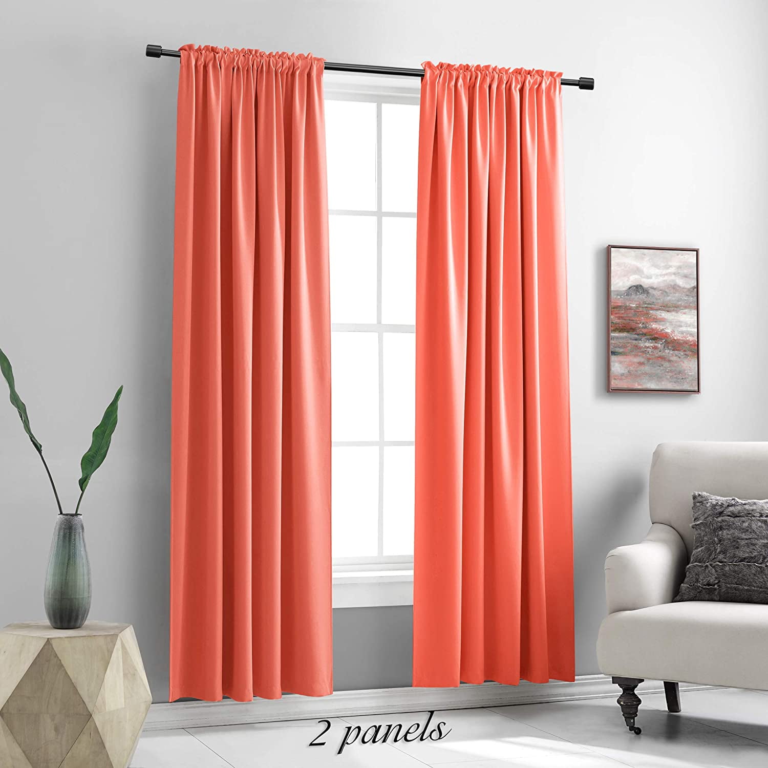90 Inch Length Blackout Curtains Rod Pocket Curtain Panels Thermal Insulated For Living Room 52 W X Inches Long C 2 Com 90 Inch Length Blackout Curtains Rod, Can You Get Curtains Longer Than 90 Inches