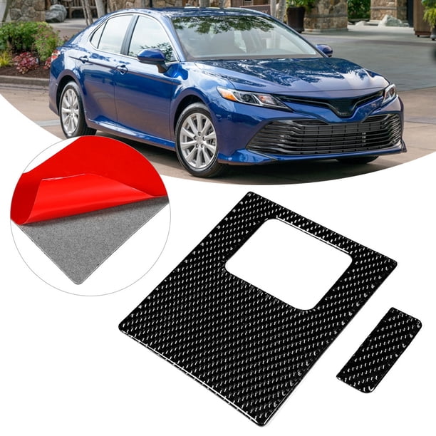 Accesorio para automóvil, cubierta de manija de caja de almacenamiento de conducción principal de fibra de carbono para Toyota, cubierta de manija de caja de almacenamiento, integración perfecta