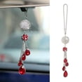thumbnail image 5 of Bling Car Pendant Charms Rear View Mirror Hanging Ornament Red, 5 of 6