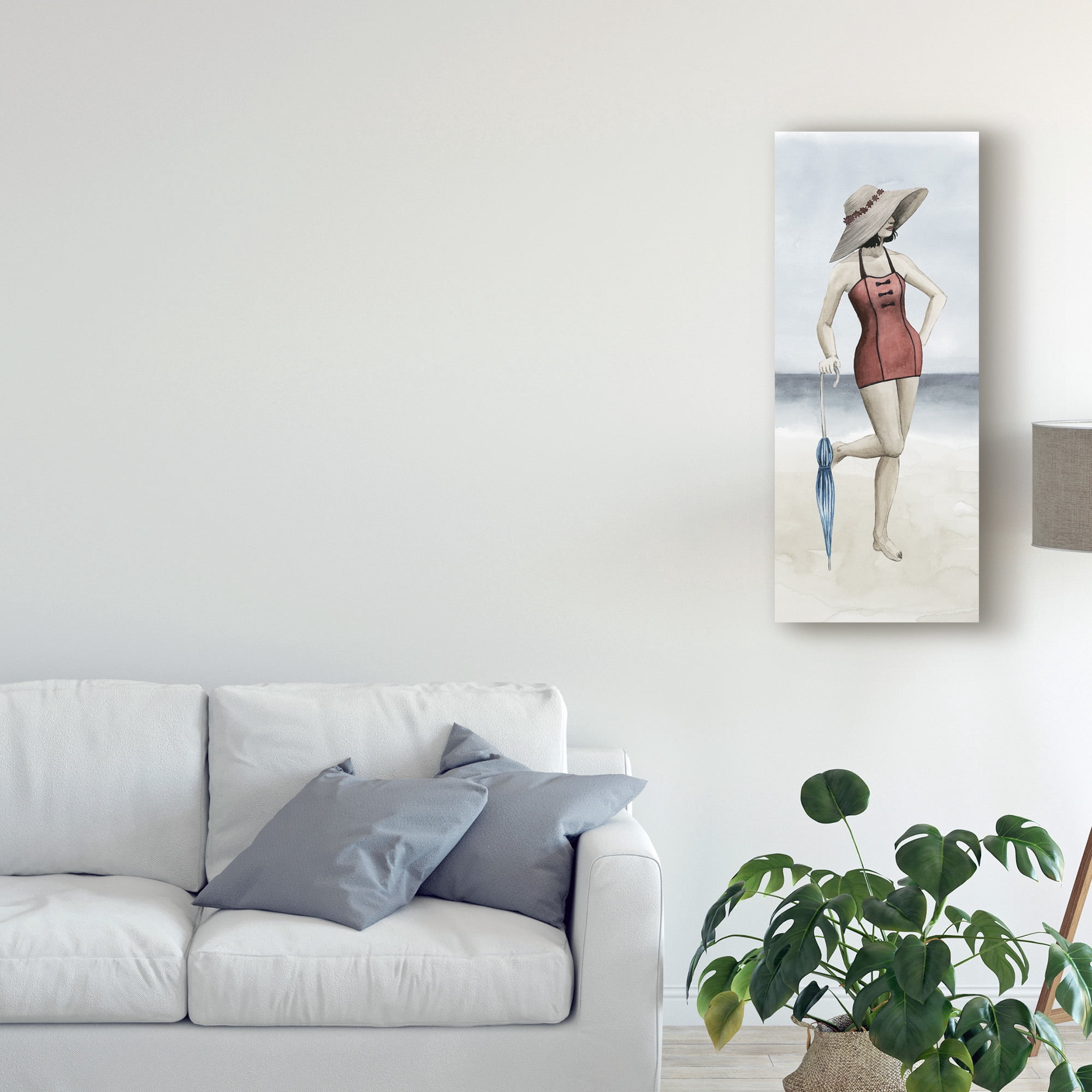 Trademark Fine Art 'Beach Beauty I' Canvas Art by Grace Popp