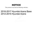 thumbnail image 2 of Transit Auto Front Rear Wheel Hub Bearings Assembly Coated Disc Brake Rotors and Ceramic Pads Kit (10Pc) for Car Hyundai Azera - Left Right Side (Driver Passenger) KBB-118051, 2 of 10