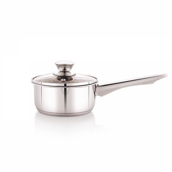 Mainstays 3 qt Stainless Steel Saucepan with Straining Lid
