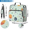 thumbnail image 2 of FORMRS Zipper Binder with Shoulder Strap 2-inch Ring 500 Sheet Capacity File Bag, Space Patterns, 2 of 5