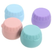 4 Pcs Silica Gel Labial Que Cambia De Color Packing Box Cosmetic Portable Travel