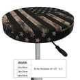 thumbnail image 4 of Xecao's American Flag with Desert Camouflage Print Stool Covers offer stylish, washable protection for PU round bar stools, perfect for home or commercial use., 4 of 7