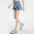 thumbnail image 3 of Tennis Skirts with Pockets for Women Cross Waist Athletic Golf Skorts Skirts with Shorts, 3 of 6