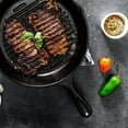 thumbnail image 4 of Lodge Cast Iron Logic Pre Seasoned Ribbed Grill Pan 10.25 x 2 in, Black, 4 of 9