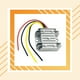 thumbnail image 4 of Kenally Convertidor reductor de CC a CC de coche de Metal, repuesto desmontable de 12V/24V a 5V, accesorios de pieza de inversor de pantalla automotriz Herramientas eléctricas Kenally TO010702-01, 4 of 6